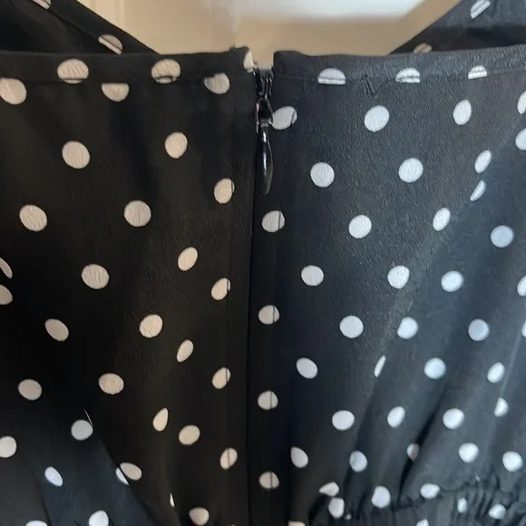 J.Crew women’s black and white thin strapped dress size 0 - Picture 8 of 12